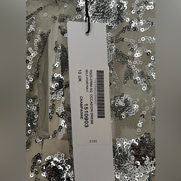 Beautiful Tiered Maxi Dress in Sequin-tulle from Self Portrait! Sz 6 US (10 UK) - Picture 10 of 10